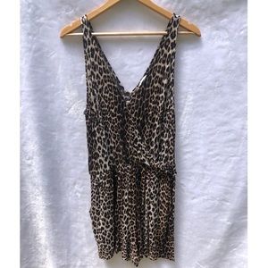 H&M Leopard Print Romper Size Large